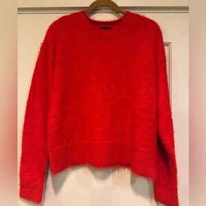 Sanctuary Vibrant Red Crew Neck Sweater